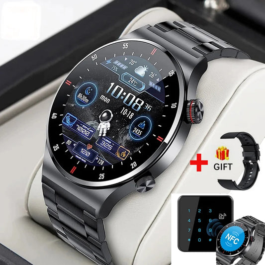 Men's NFC Bluetooth  Smartwatch  ECG+PPG Blood Pressure Monitor