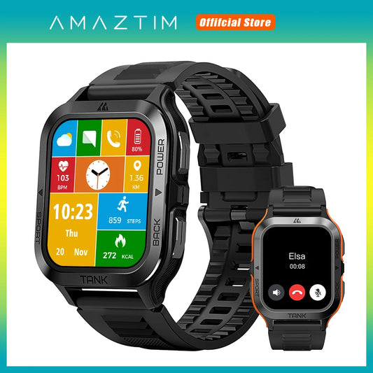 AI Voice Bluetooth Call IP69K Waterproof Smartwatch