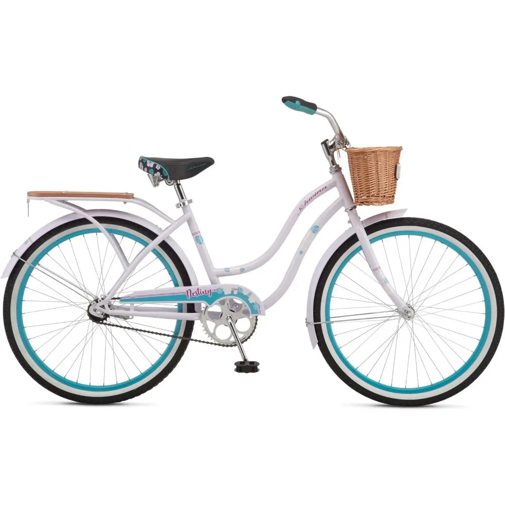 Women's Beach Cruiser Bike, Adult and Youth, 24 or 26 Inch Wheels