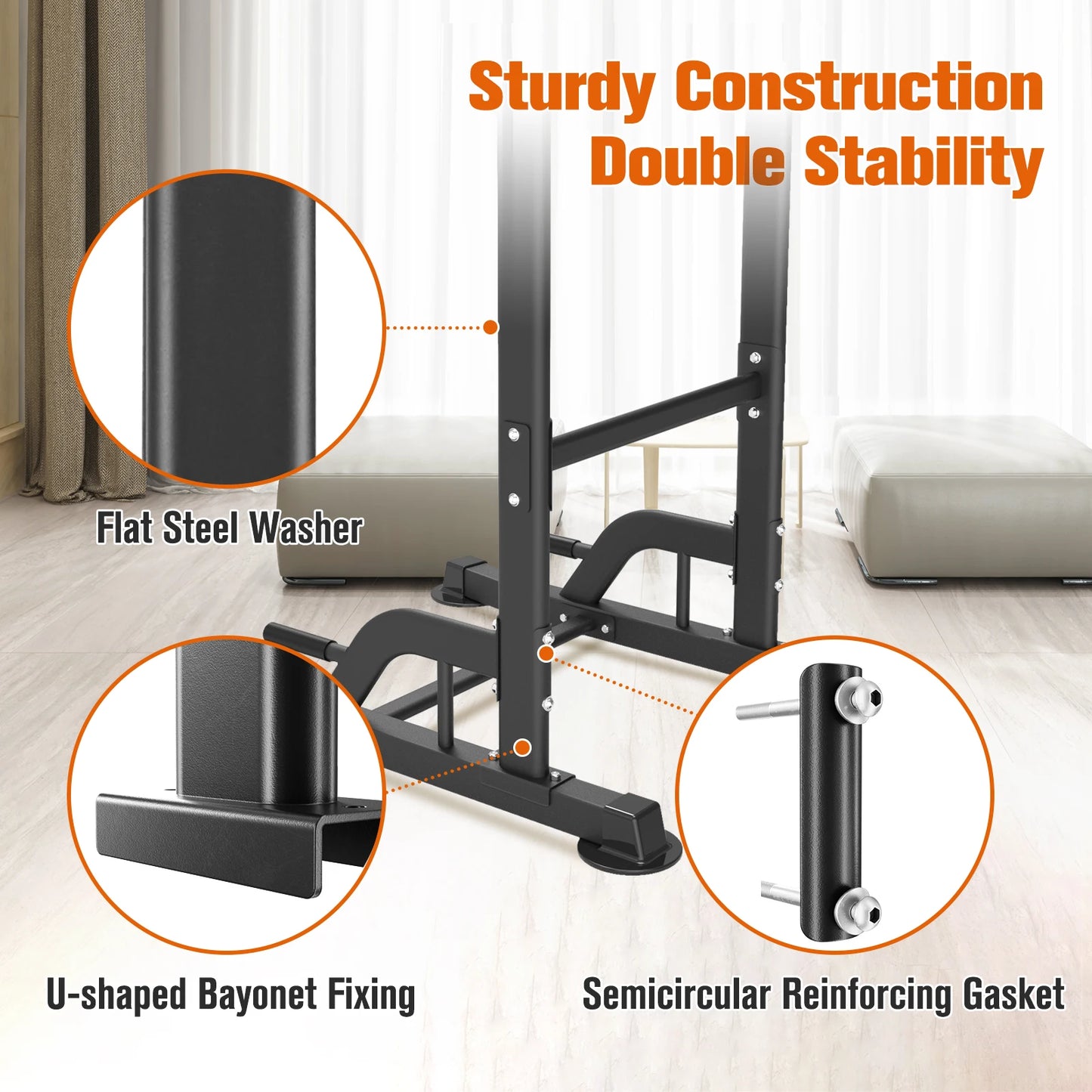 Adjustment Power Tower Pull Up Bar Dip Station