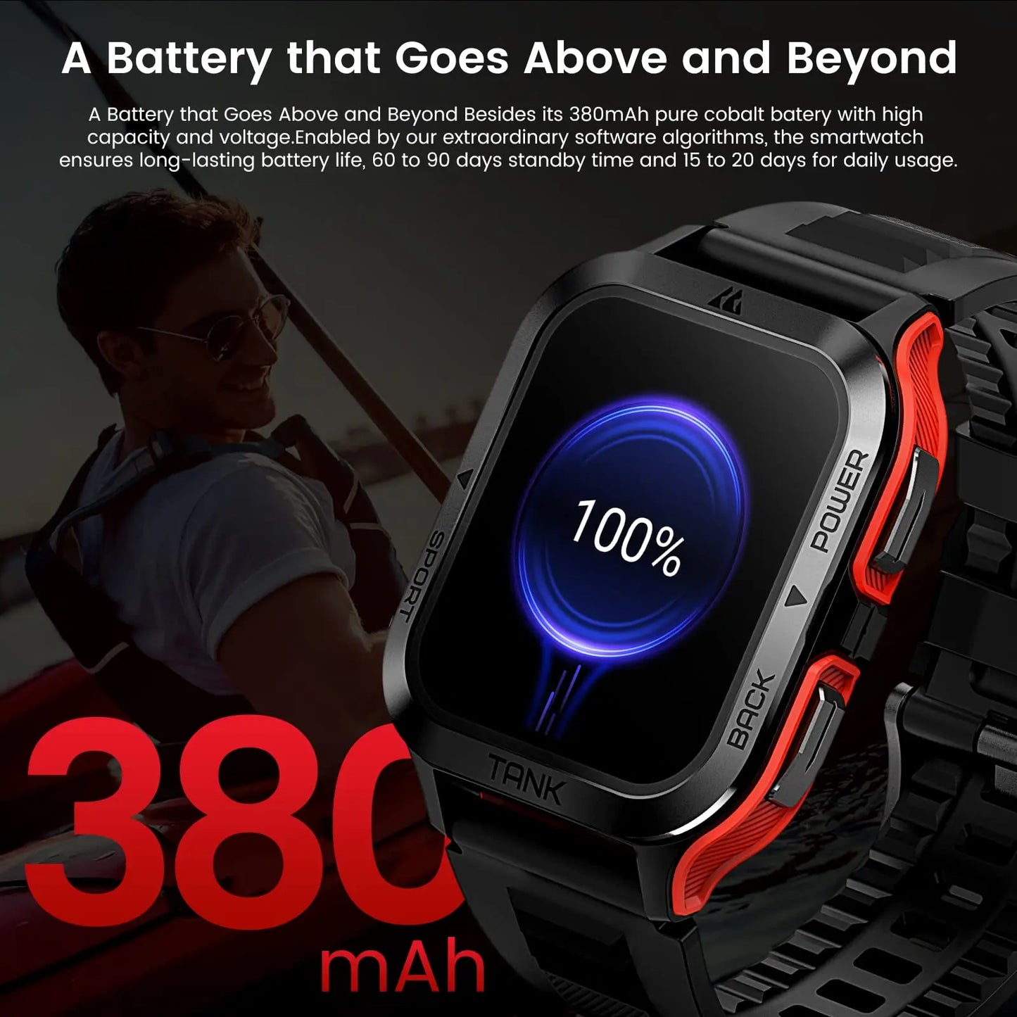 AI Voice Bluetooth Call IP69K Waterproof Smartwatch