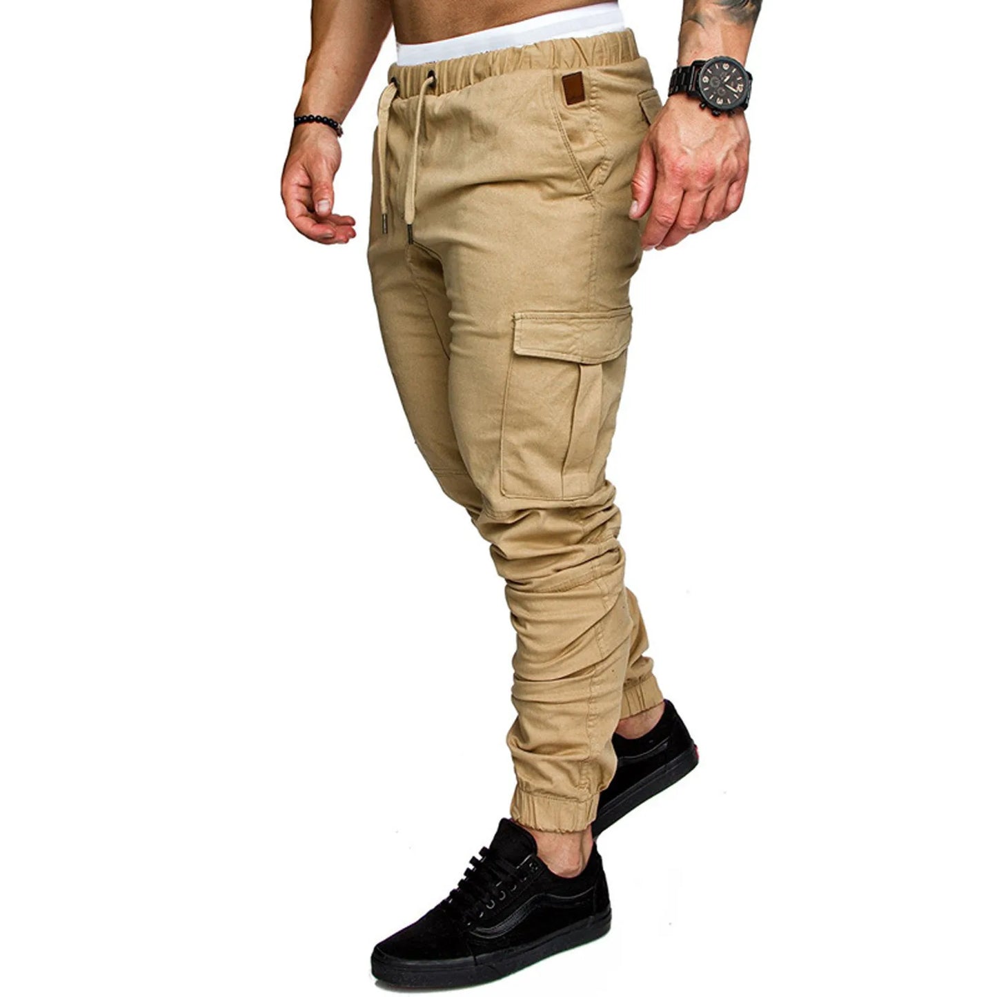 Fashion Men's Skinny Jeans Trousers Solid Color